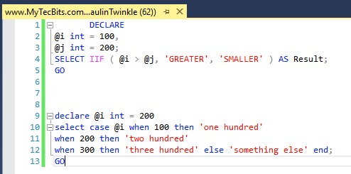 Before Formatting SQL Statements in SSMS