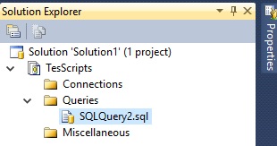 SSMS Solution And project