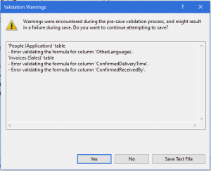 Why am I unable to save changes after editing table design in SSMS ...