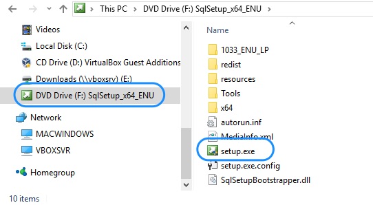 Upgrade SQL Server - Mount ISO