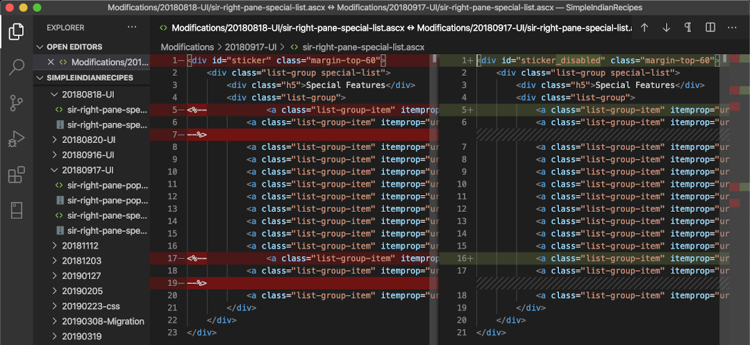 Tutustu 64+ imagen visual studio code compare two files