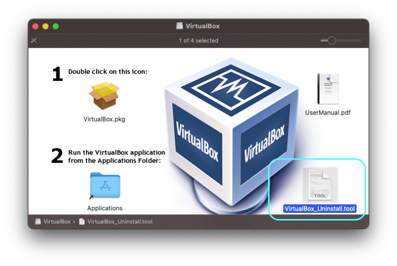 VirtualBox installation window