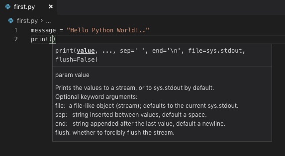 my first python code