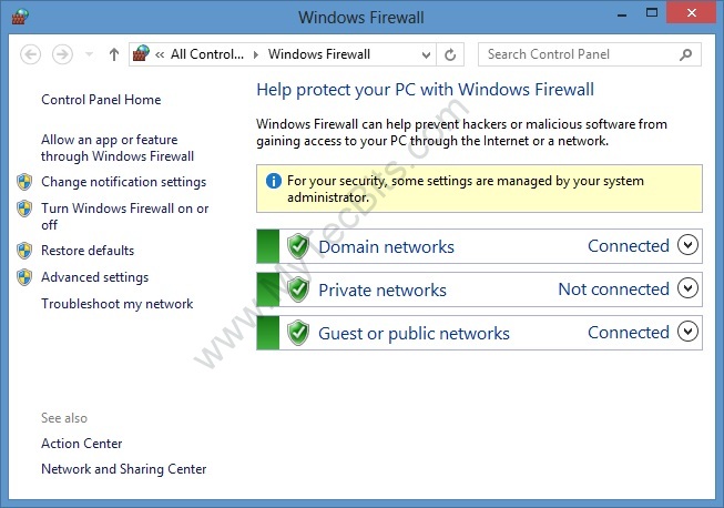 disable firewall win 8