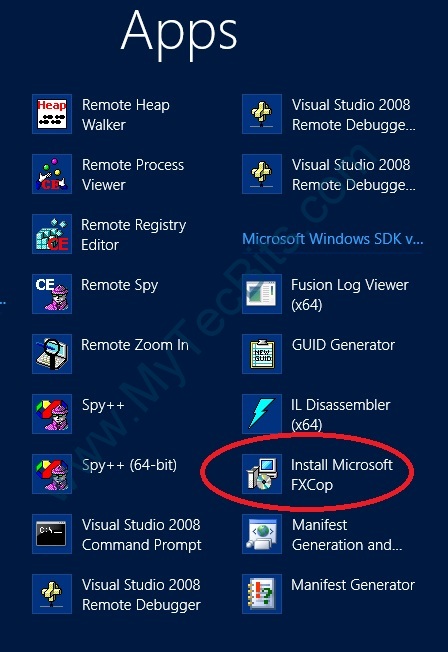 FxCop Installation on Windows8 - 1