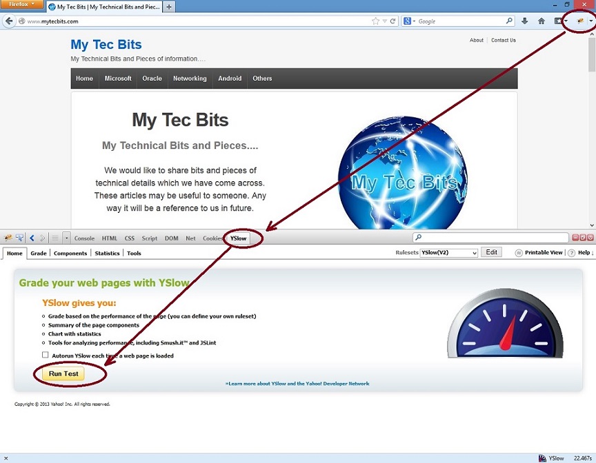 YSlow On Firefox 4